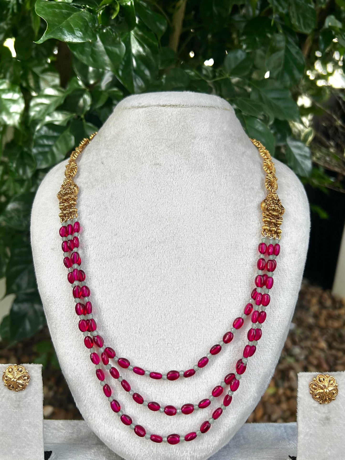 Triple Layer Ruby x Grey Haaram