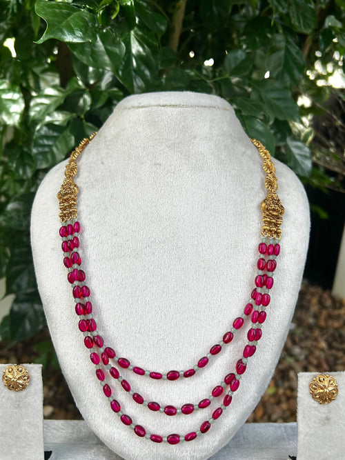 Triple Layer Ruby x Grey Haaram