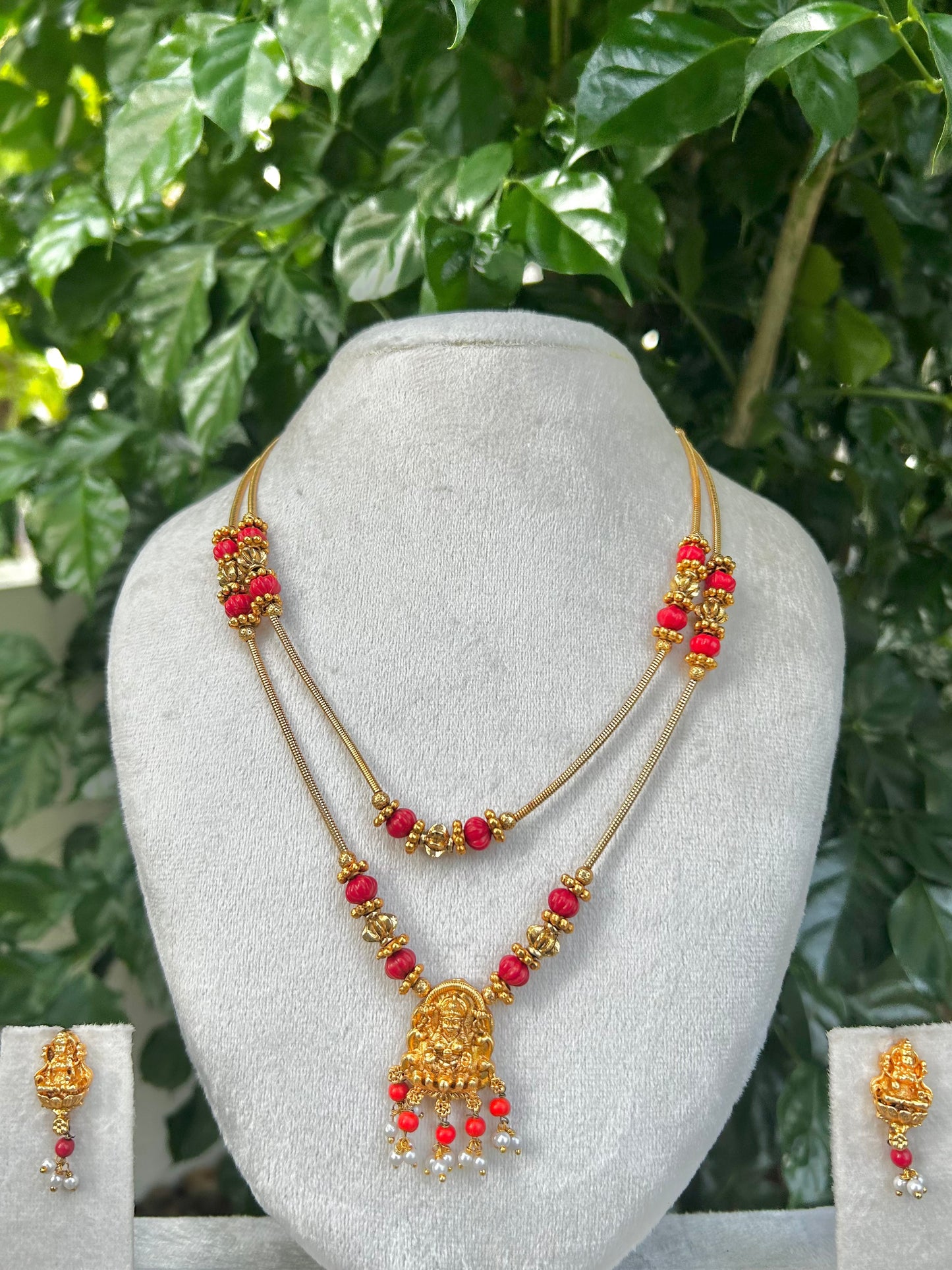 Dual Layer Devi Beaded Necklace