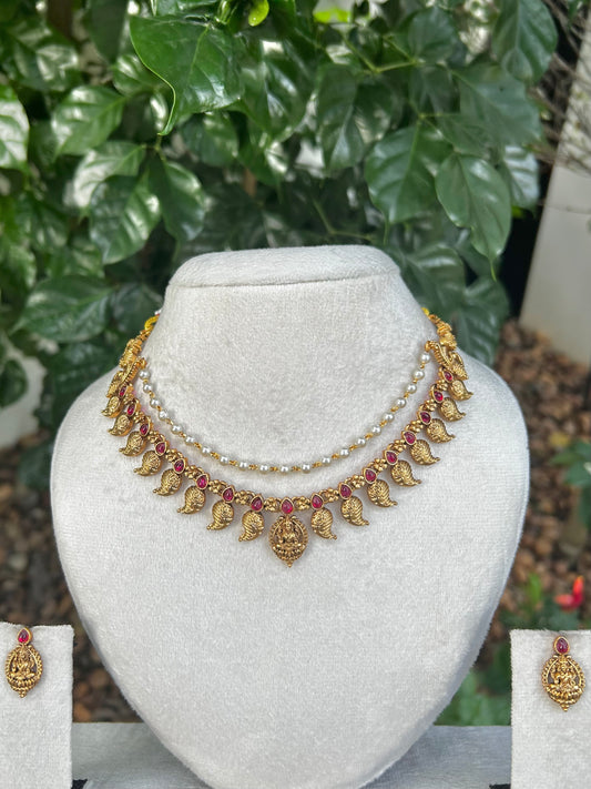 Pearl x Mango Dual Layer Necklace
