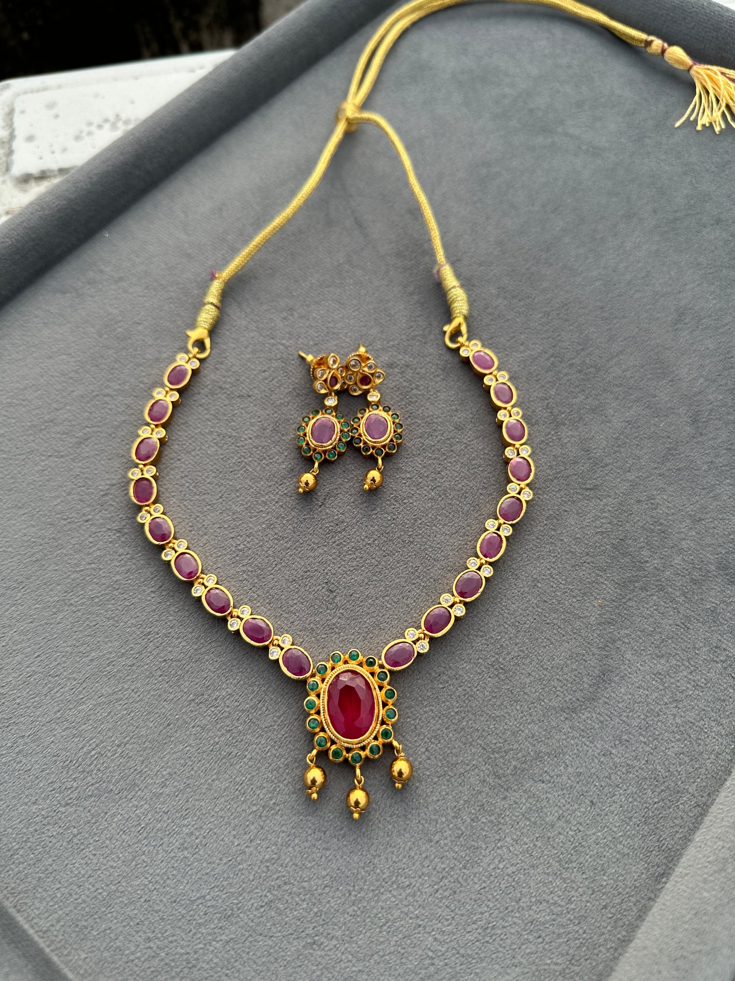 Ruby Stone Necklace