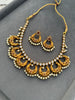 Antique Gold Chandabali Necklace