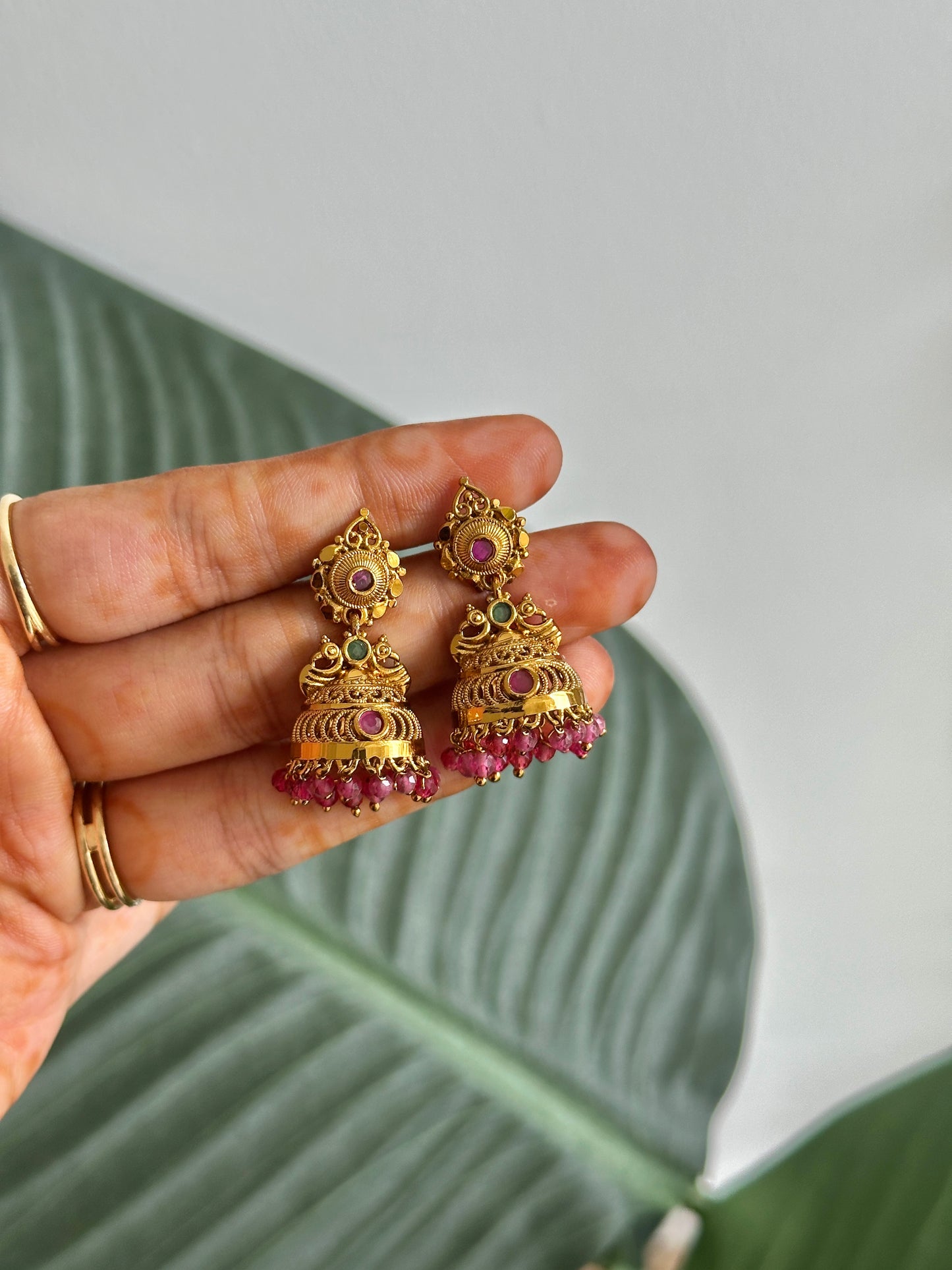 Gold Replica Baby Jhumkas