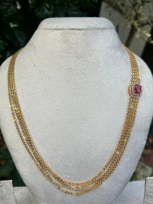 Layered Side Pendant Haaram