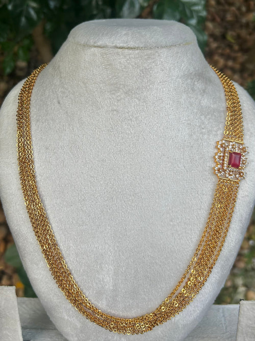 Layered Side Pendant Haaram v2.0