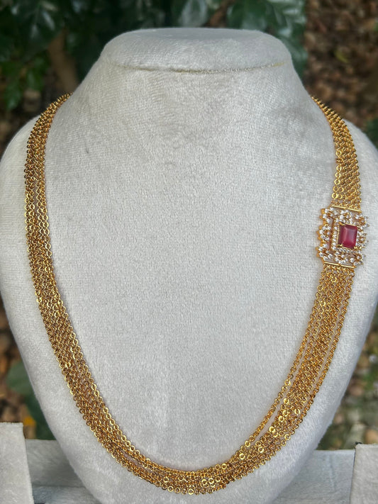 Layered Side Pendant Haaram v2.0