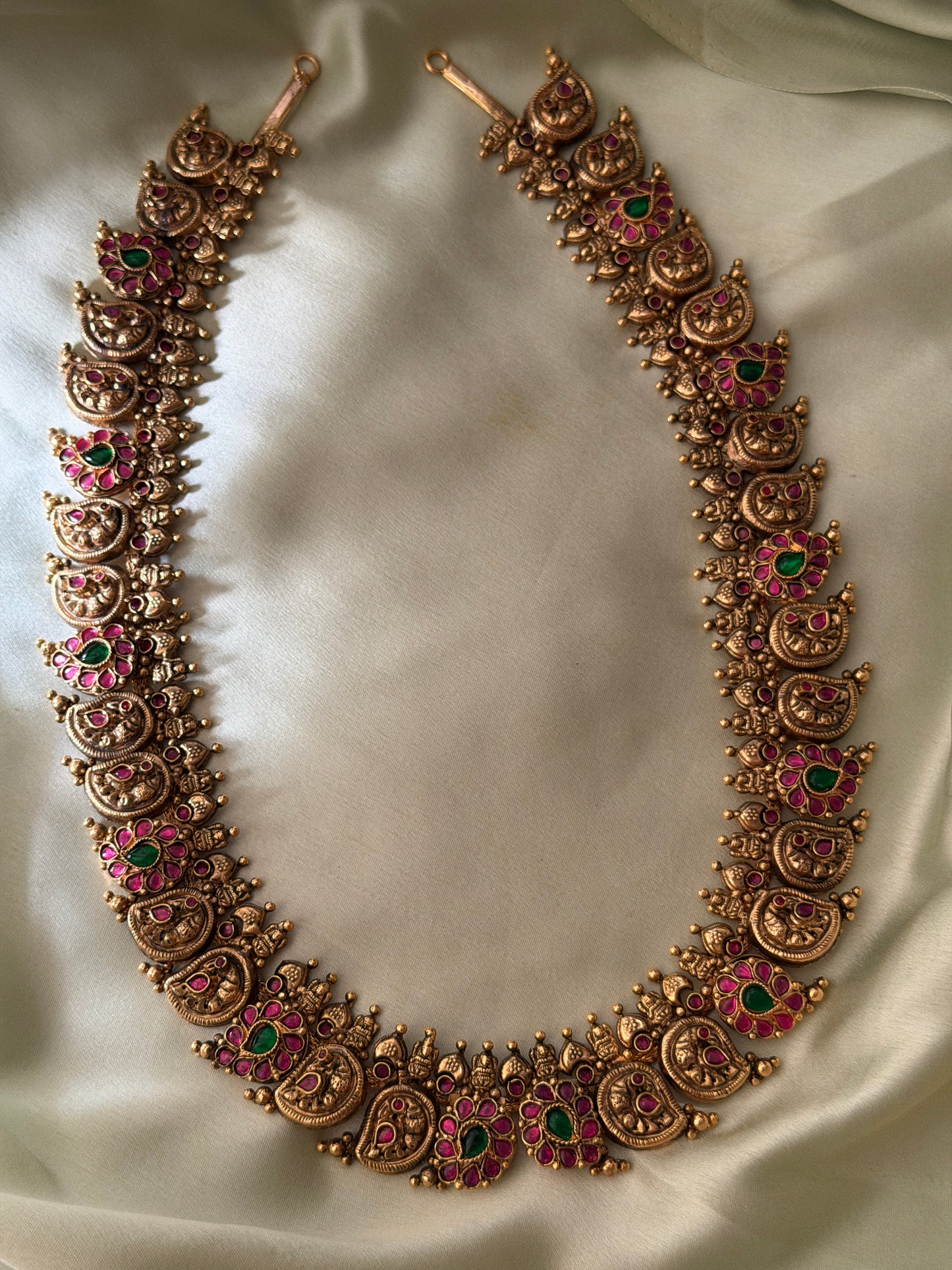 1Gm Gold Kempu Mango Haaram