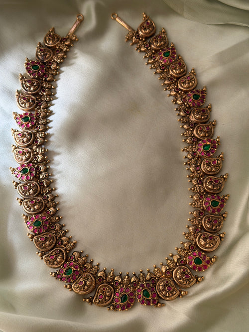 1Gm Gold Kempu Mango Haaram