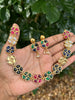 Double sided Flower Necklace