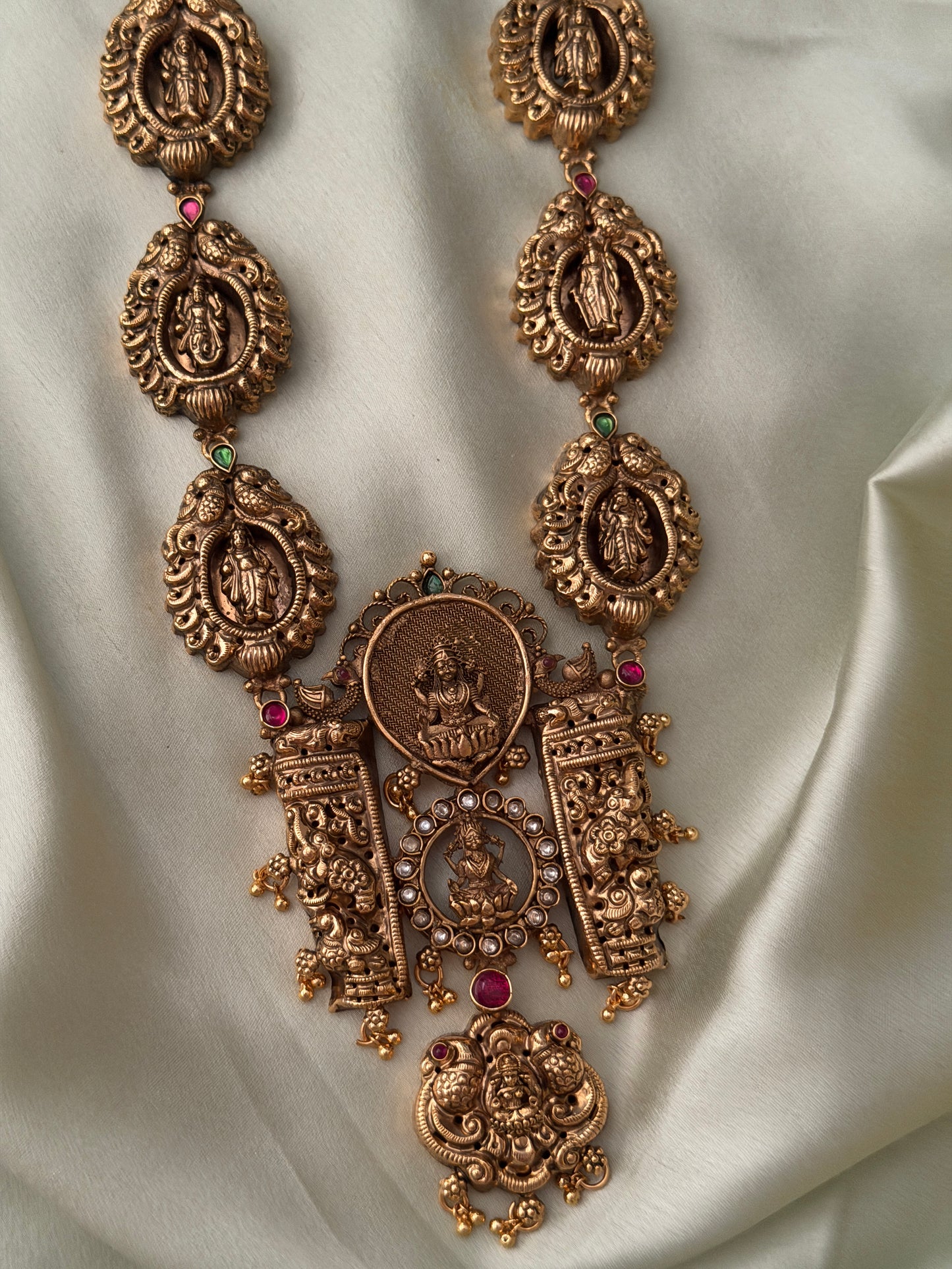 Ishwaree 1 Gm Gold Haaram with Jhumkas
