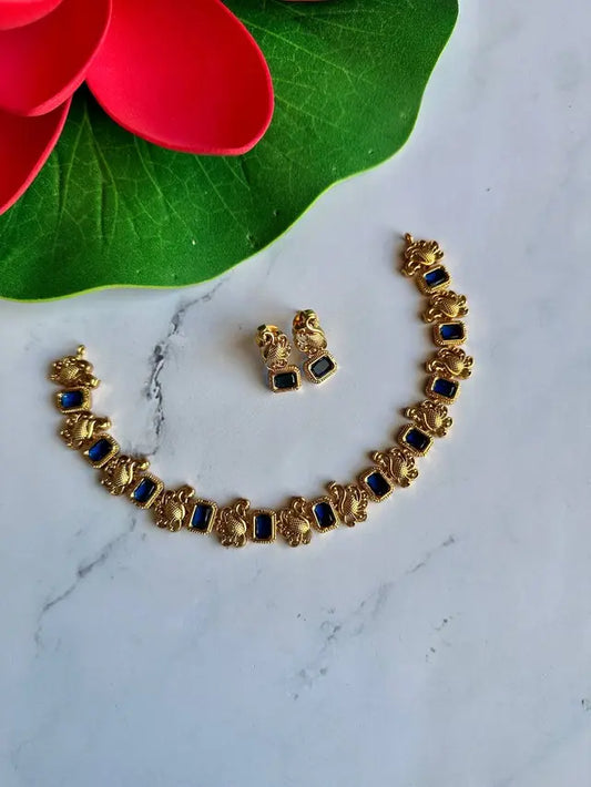 Premium Sapphire Sufi Necklace