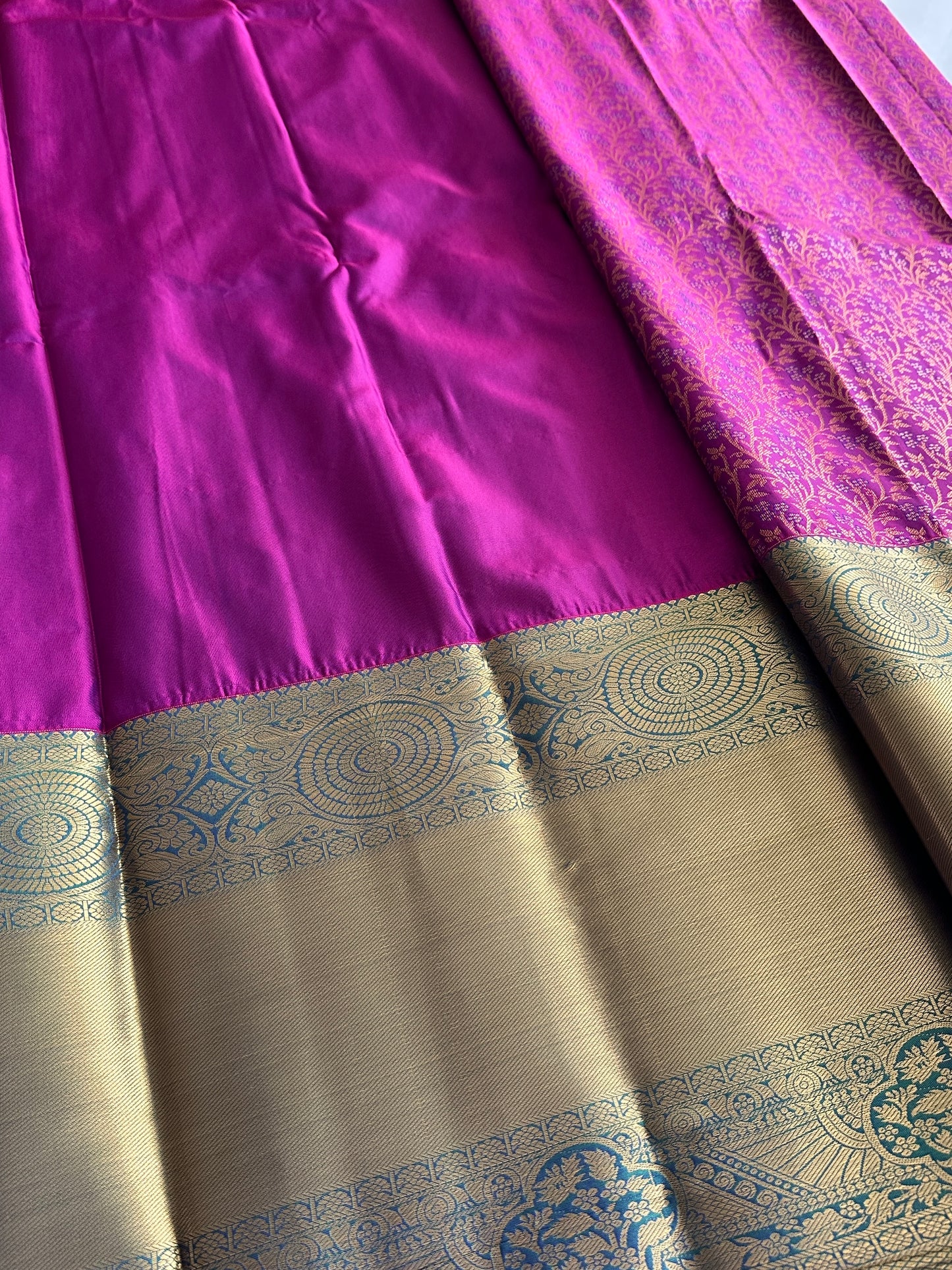Jam Purple Kanchi Tissue Silk Saree