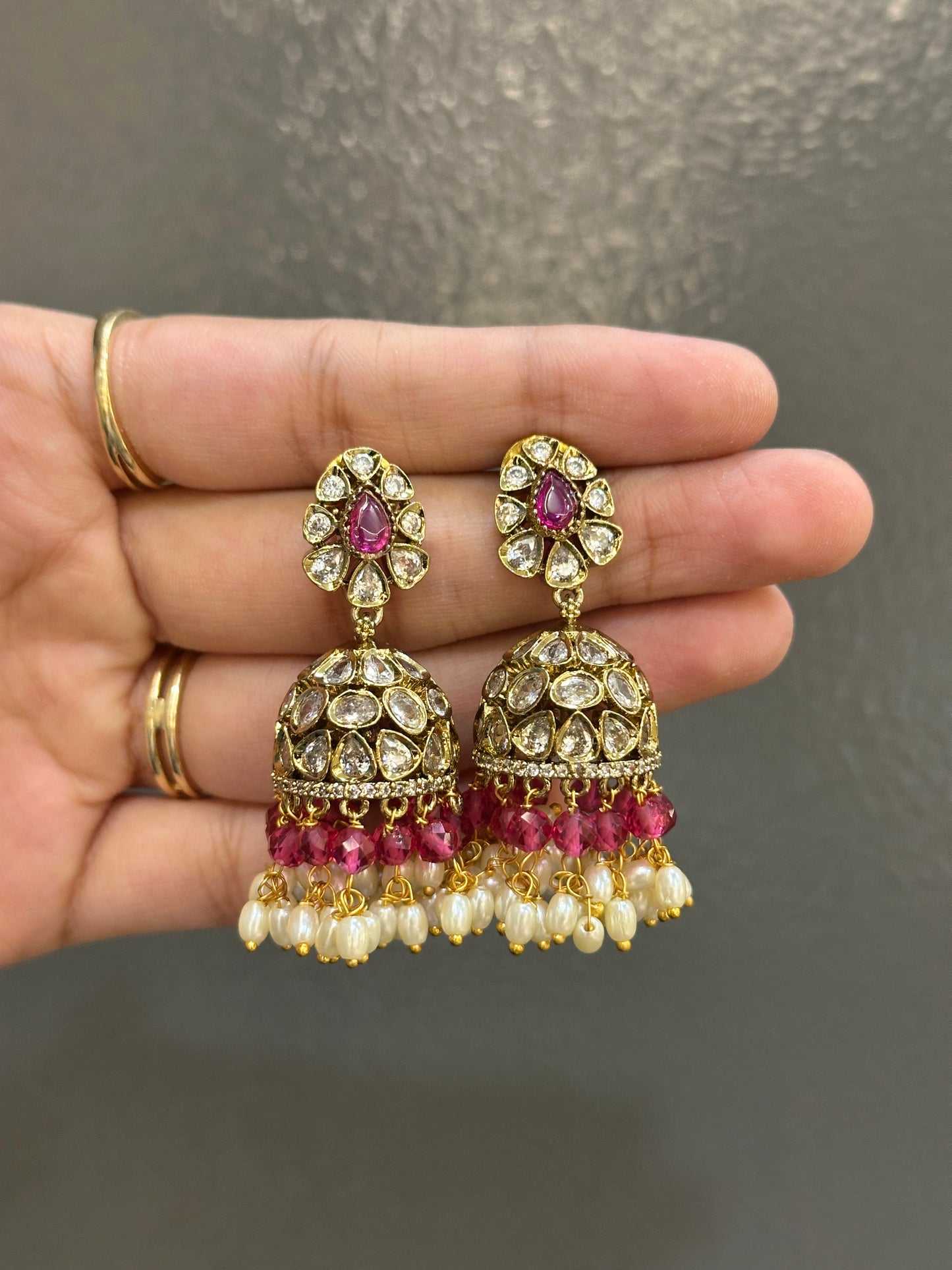 Premium Polki Jhumkas v2.0