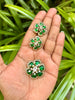 Floral Pendant & Studs Combo