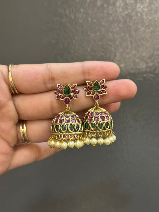 Padmini Kemp Jhumkas