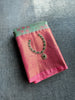 Teal Blue Kanchi Tissue Silk Saree
