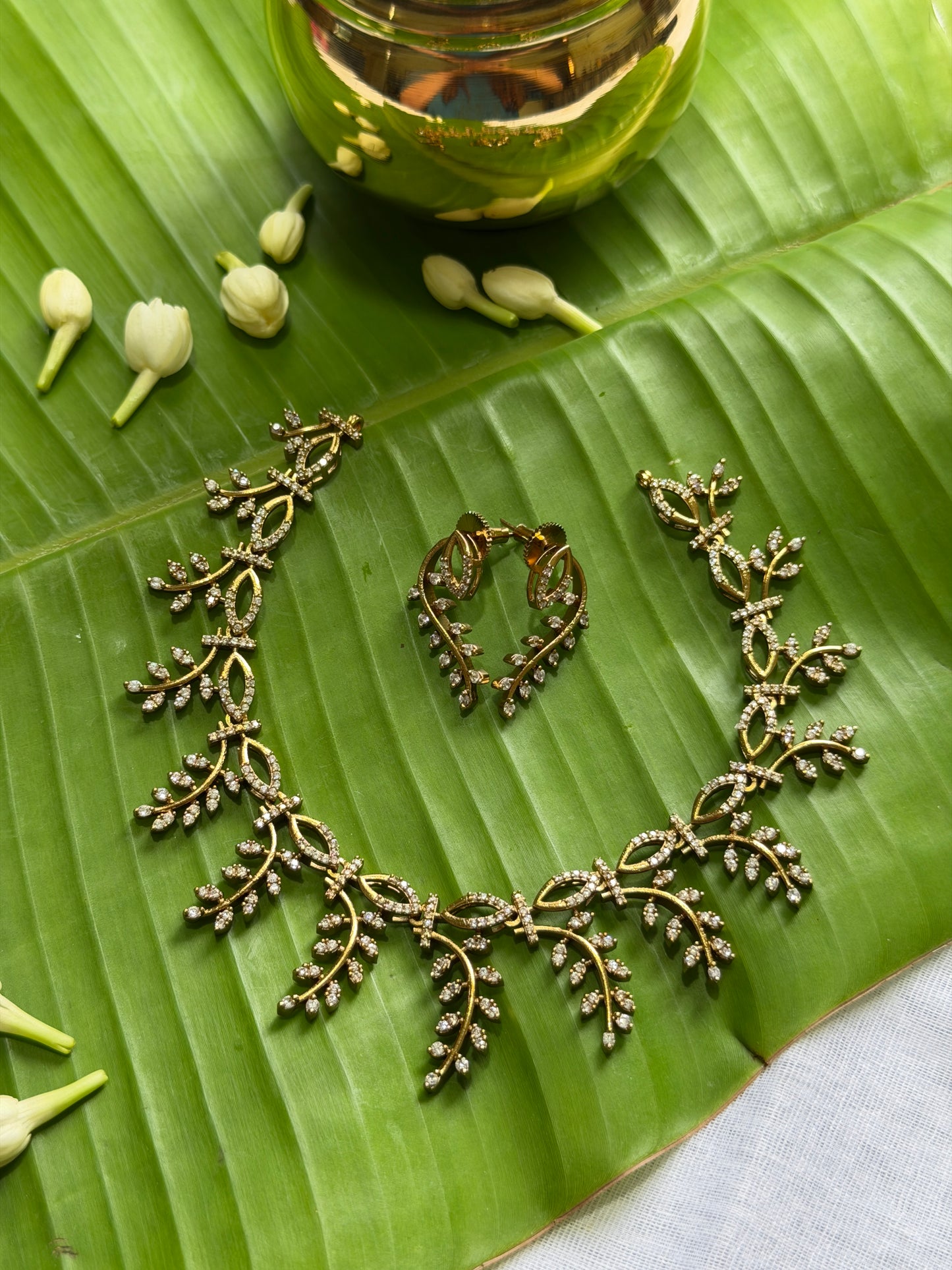 Vine Diamond Necklace Latest