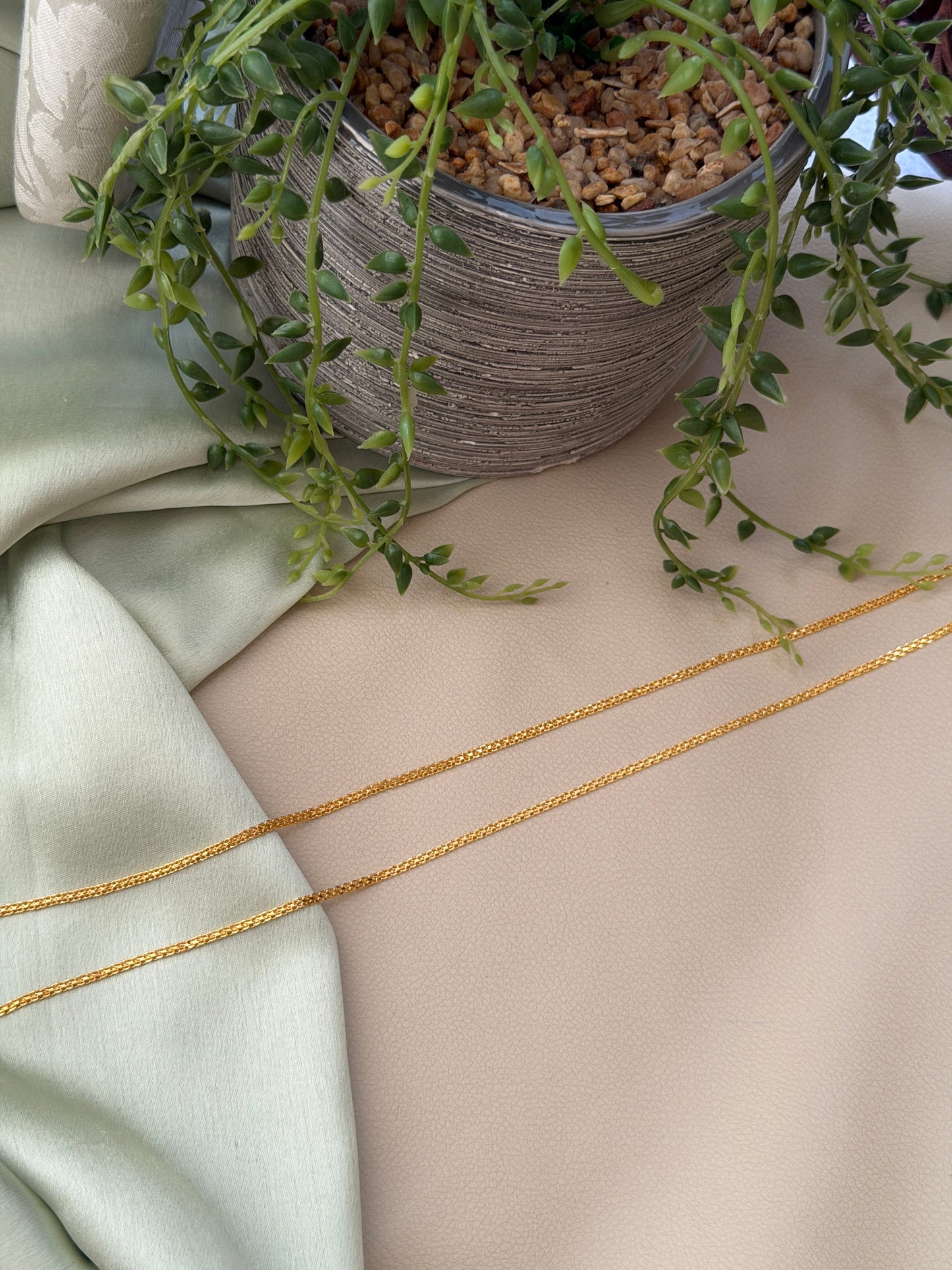 Thin Gold Replica Anklets