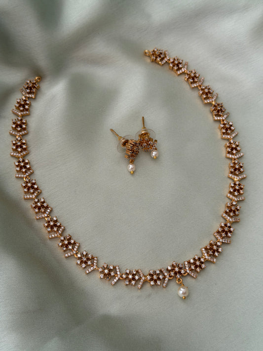 Eshna Diamond Long Necklace