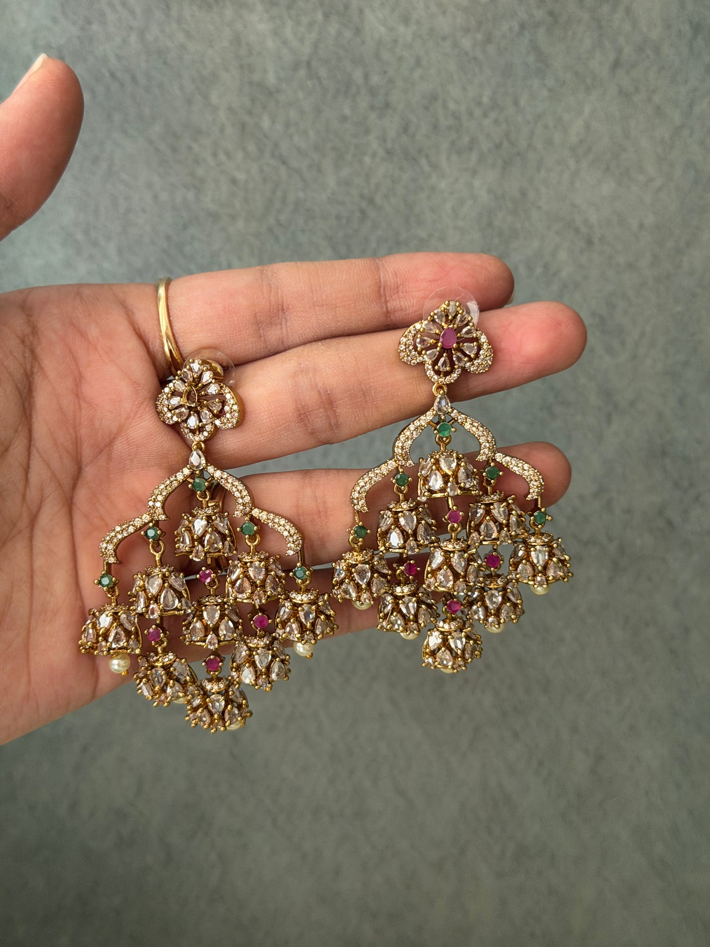 Premium Crystal Bell Drop Earrings