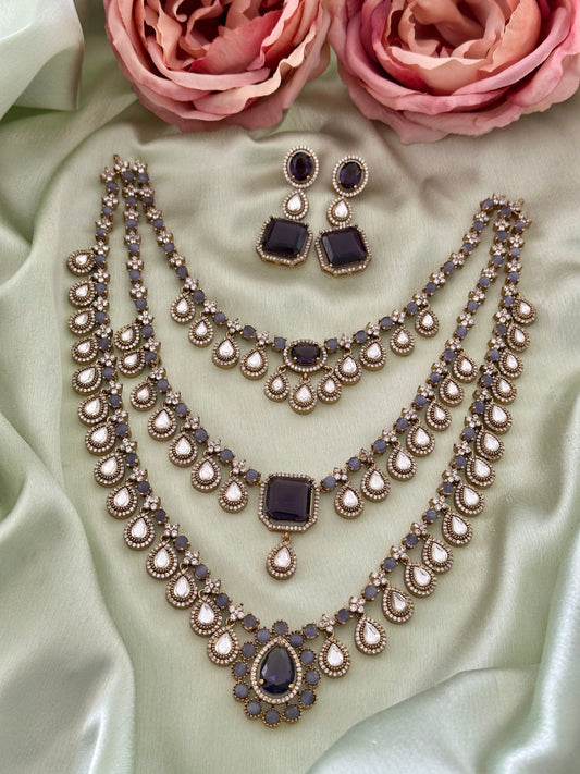Three Layer Rani Mozonite Haaram