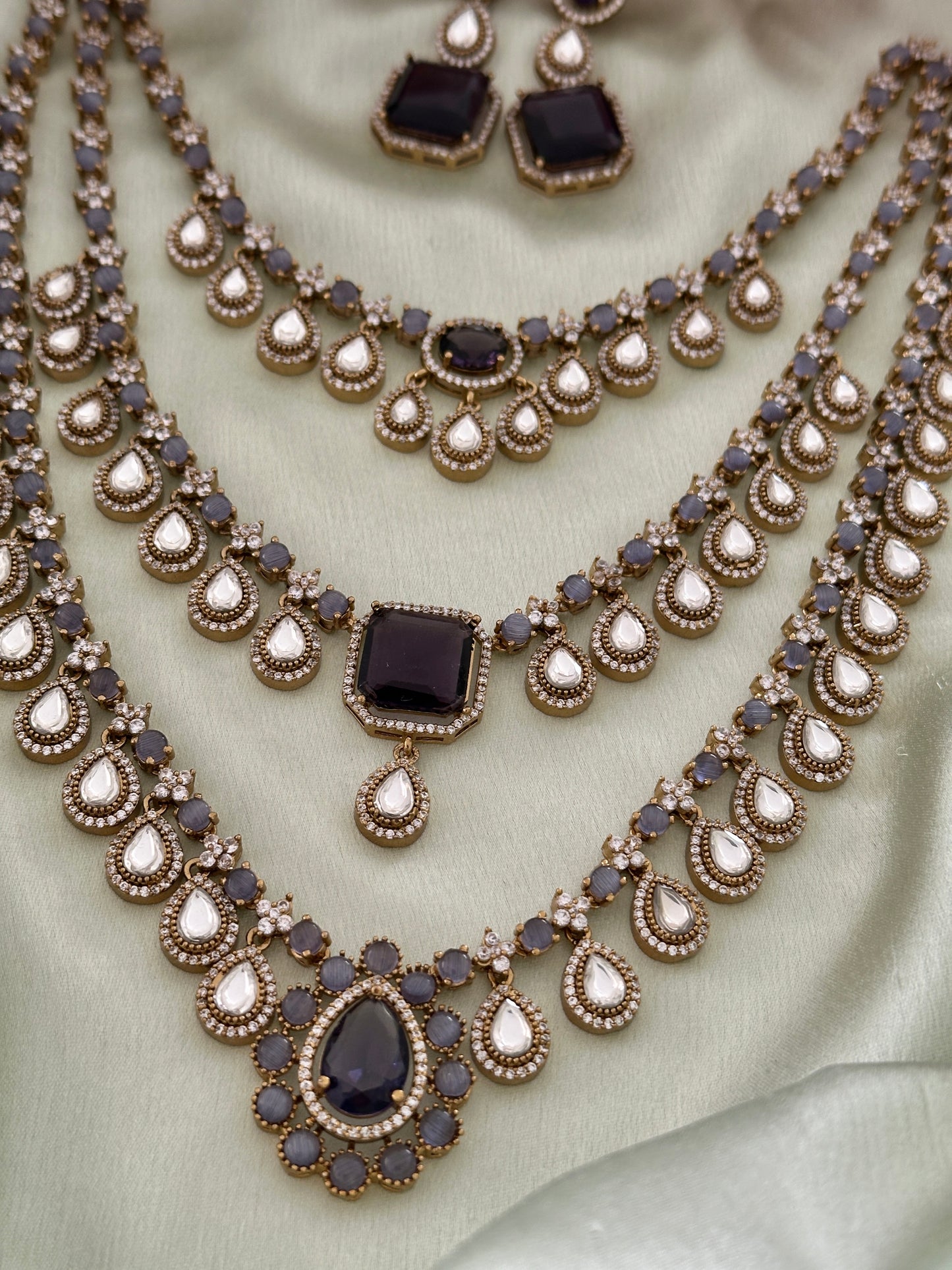 Three Layer Rani Mozonite Haaram
