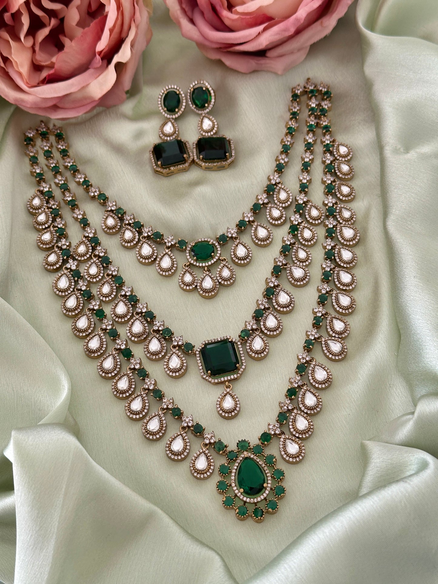 Three Layer Rani Mozonite Haaram