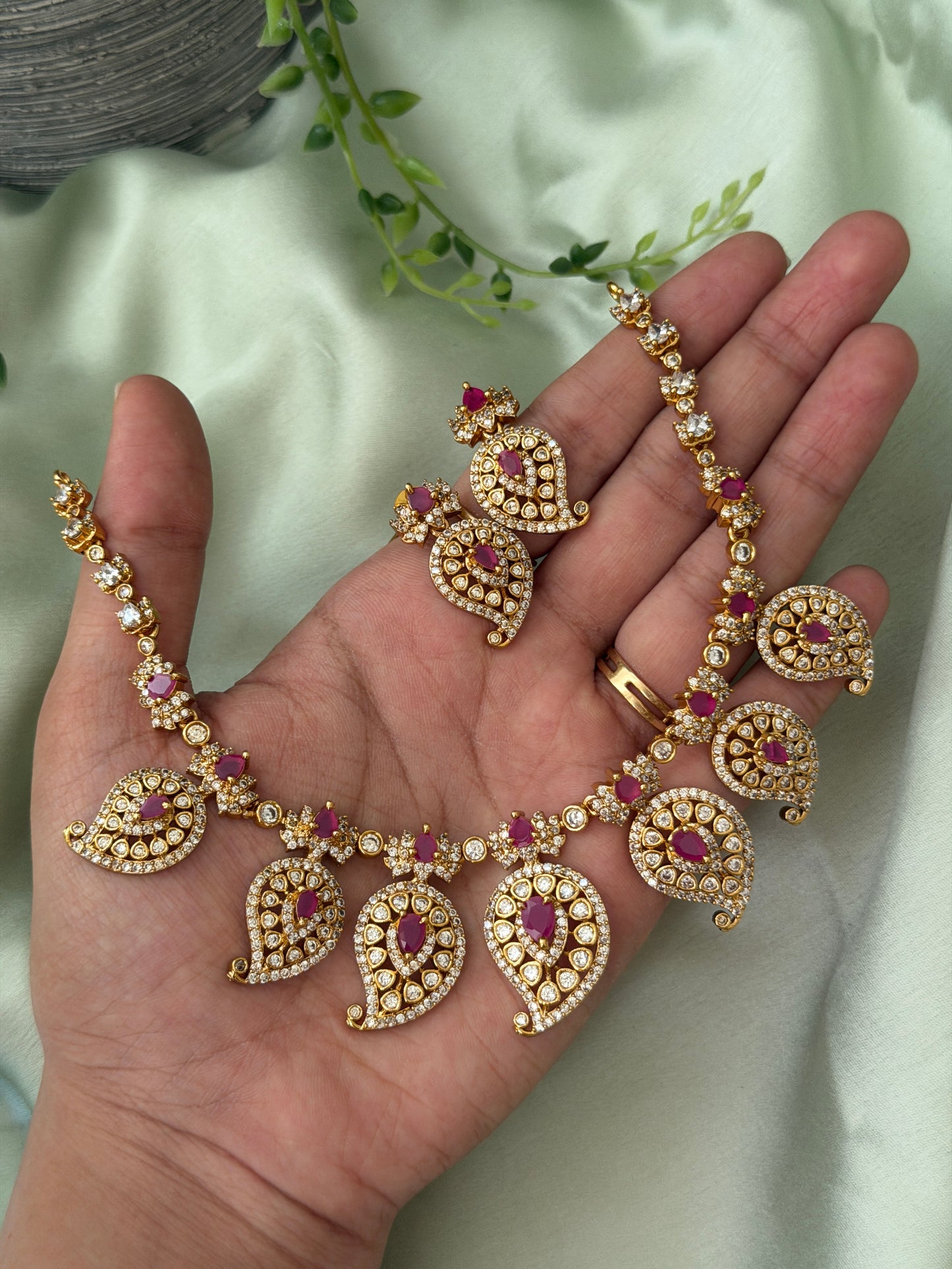 Sundaram AD Mango Necklace