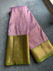 Iris Purple Pure Kanchi Tissue Silk