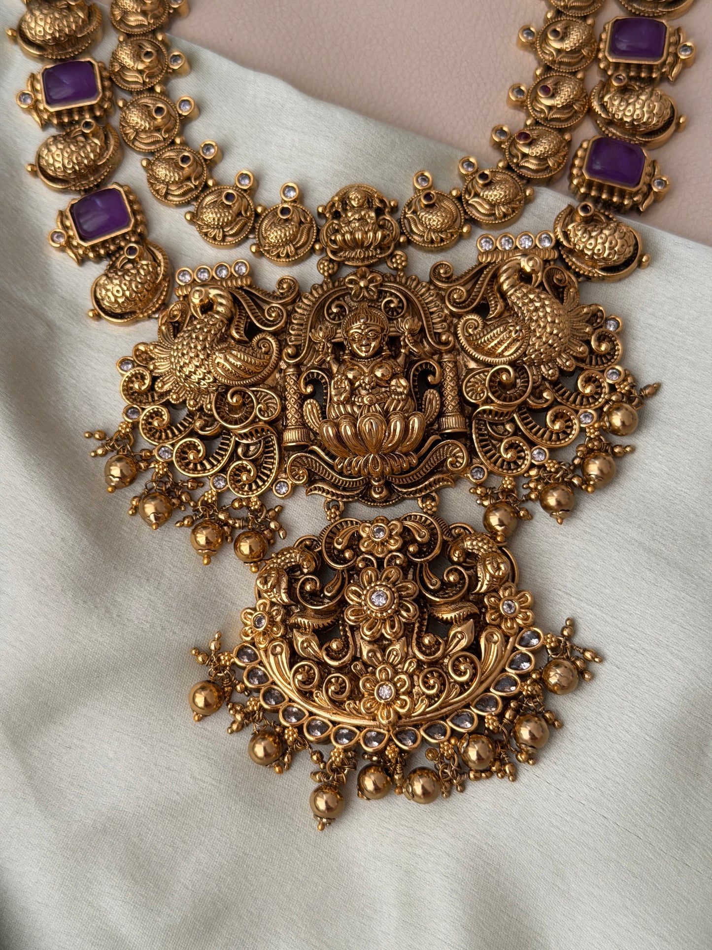 Brindha Stone Haaram set
