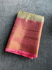 Pastel Green Pure Tissue Kanchi Silk