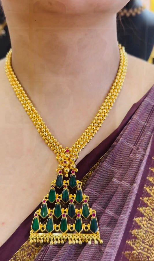 Pyramid Palakka Necklace