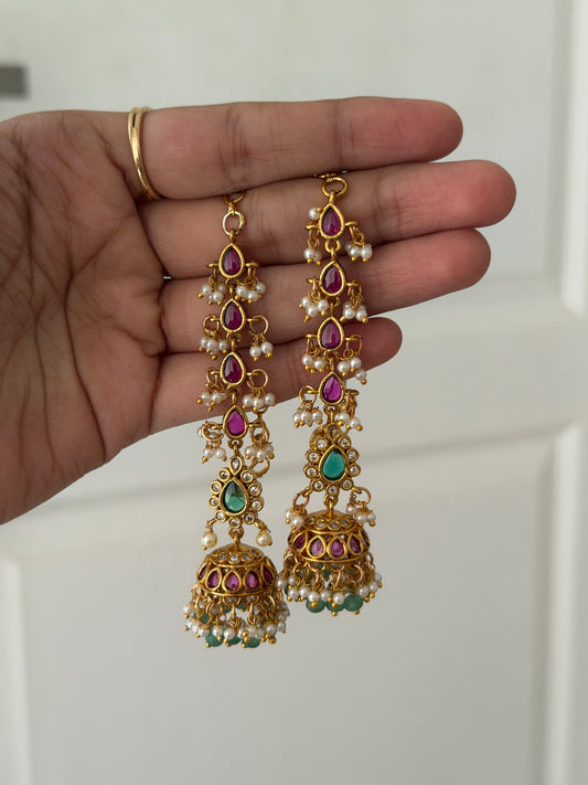 Rishithya Jhumka with Mattal