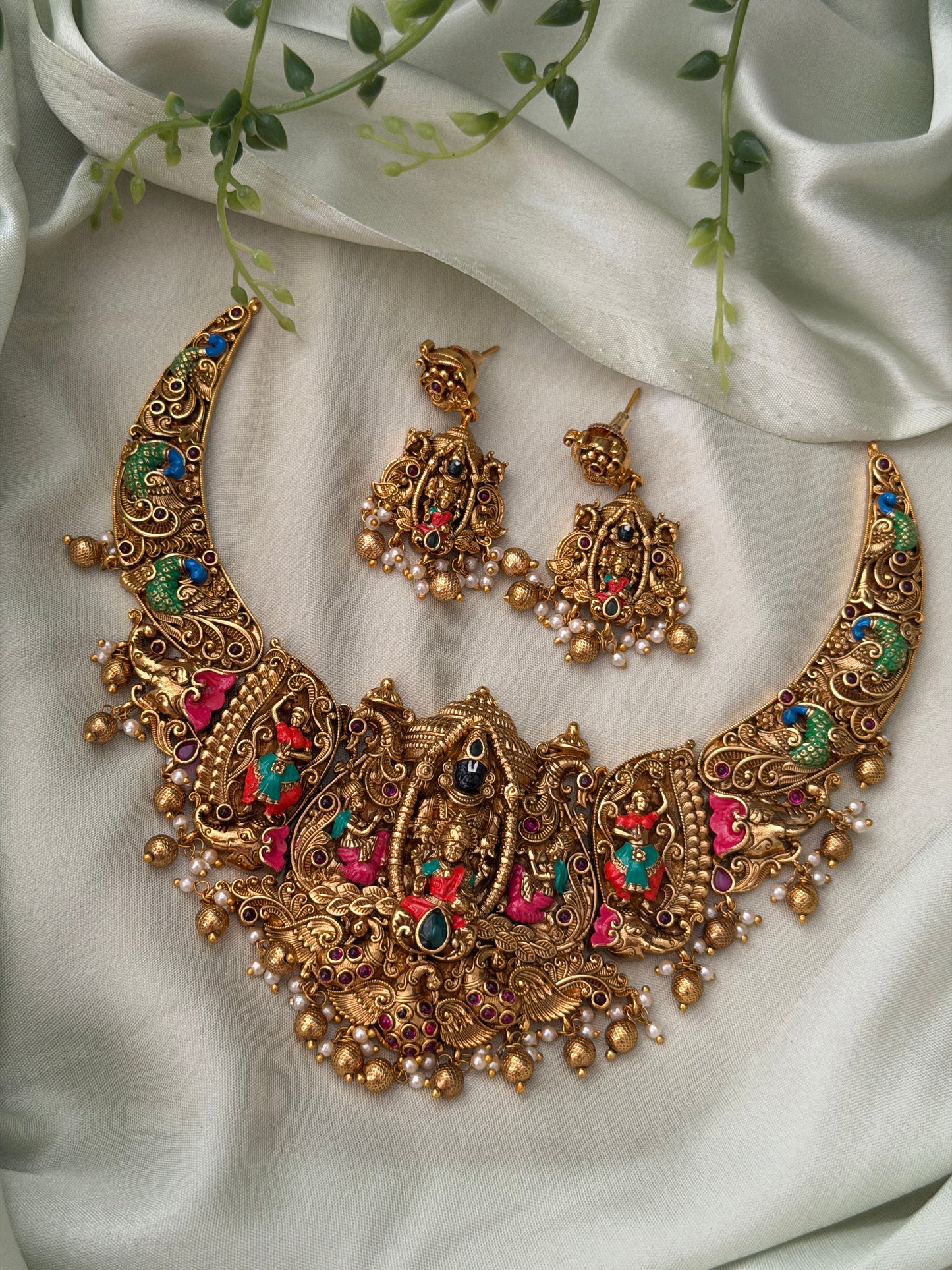 Govinda Meenakari Necklace