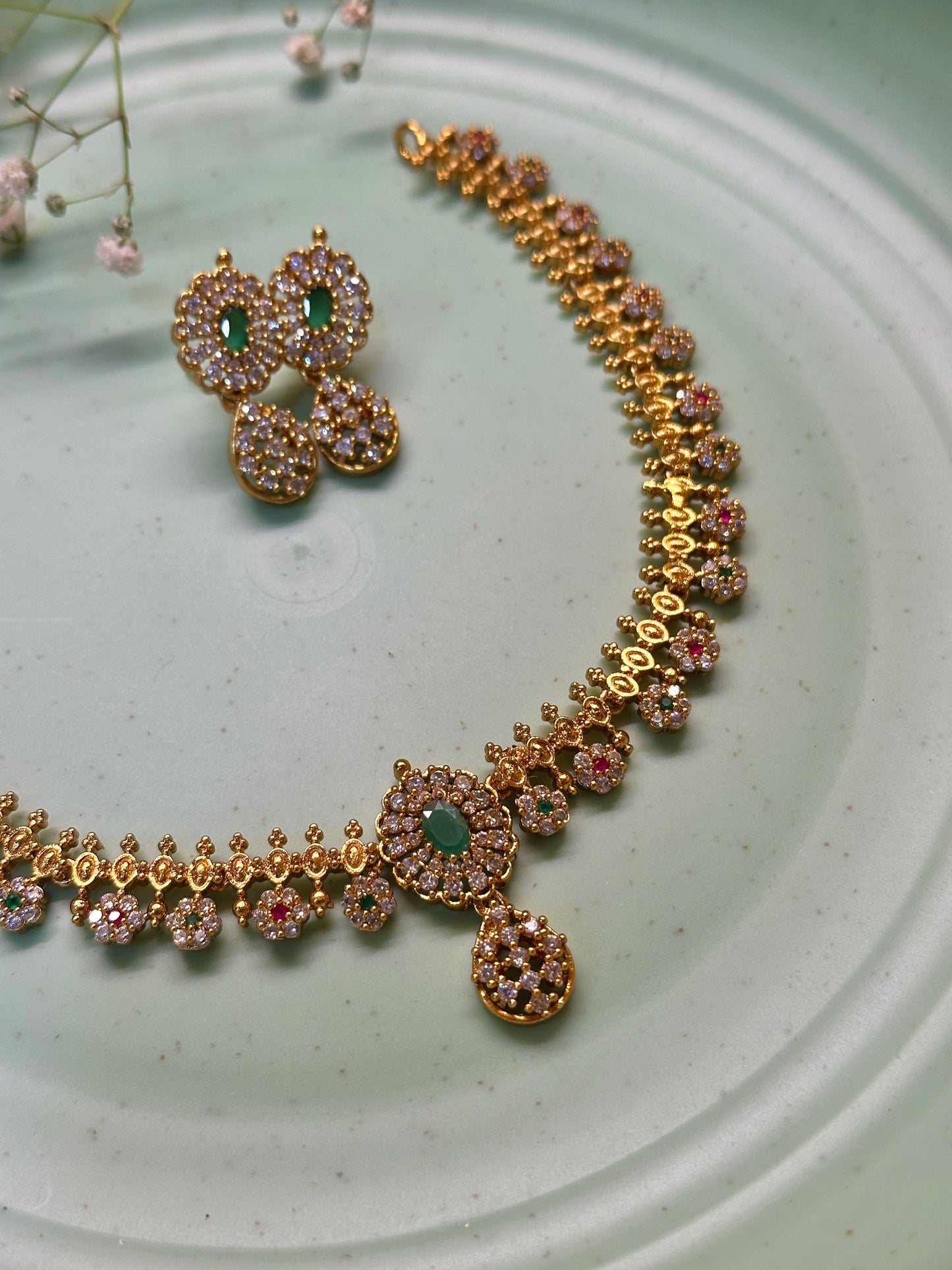 Premium Calista AD Short Necklace