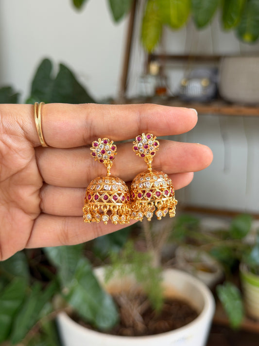 Flora Vintage Jhumkas