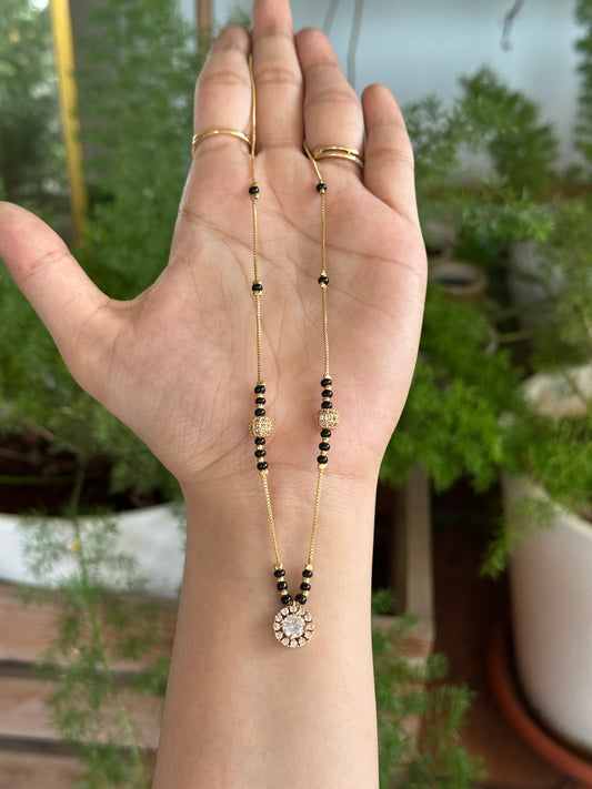 Gold chain x Diamond Mangalsutra