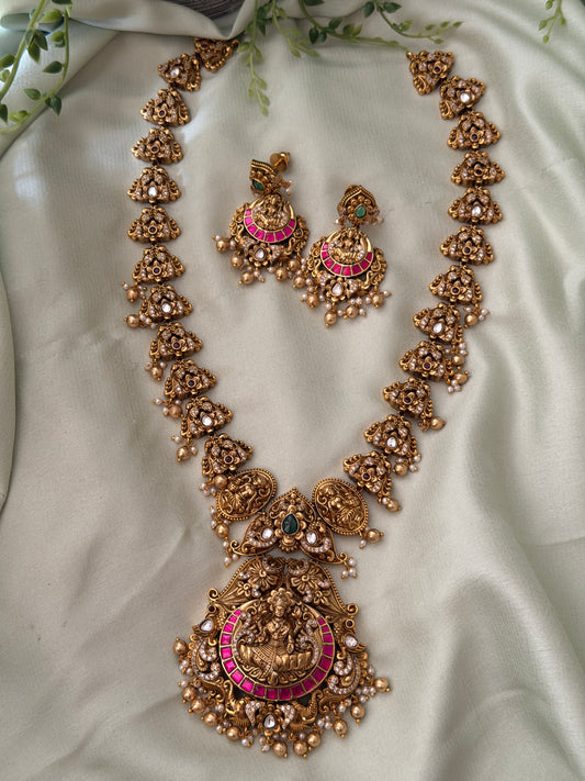 Medha Gold Replica Haaram Set