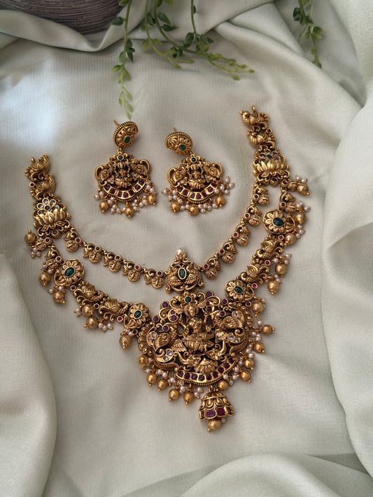 Shriya Double Layer Necklace Set