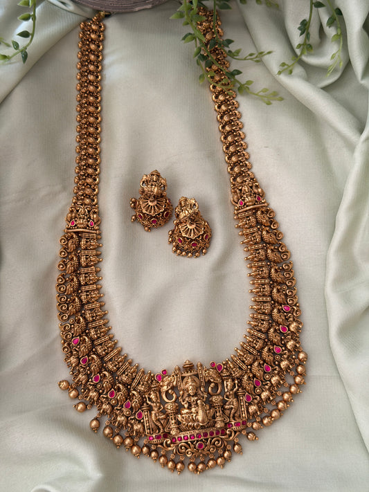 Lokamithra Gold Replica Haaram Set