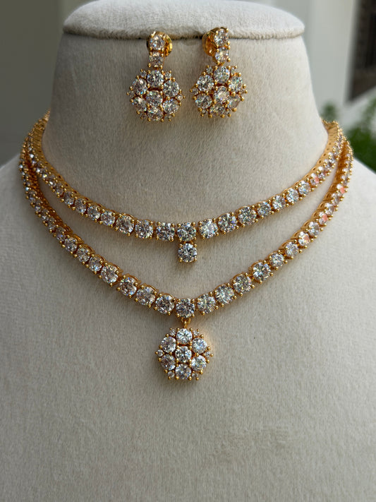 Dual Layer Solataire Choker