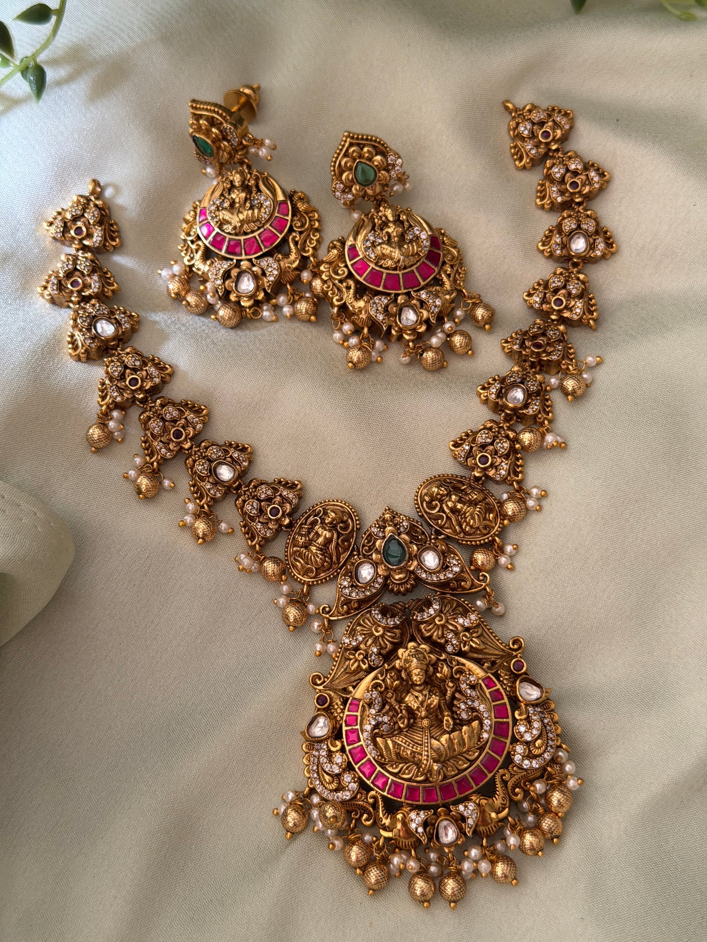 Medha Gold Replica Necklace Set