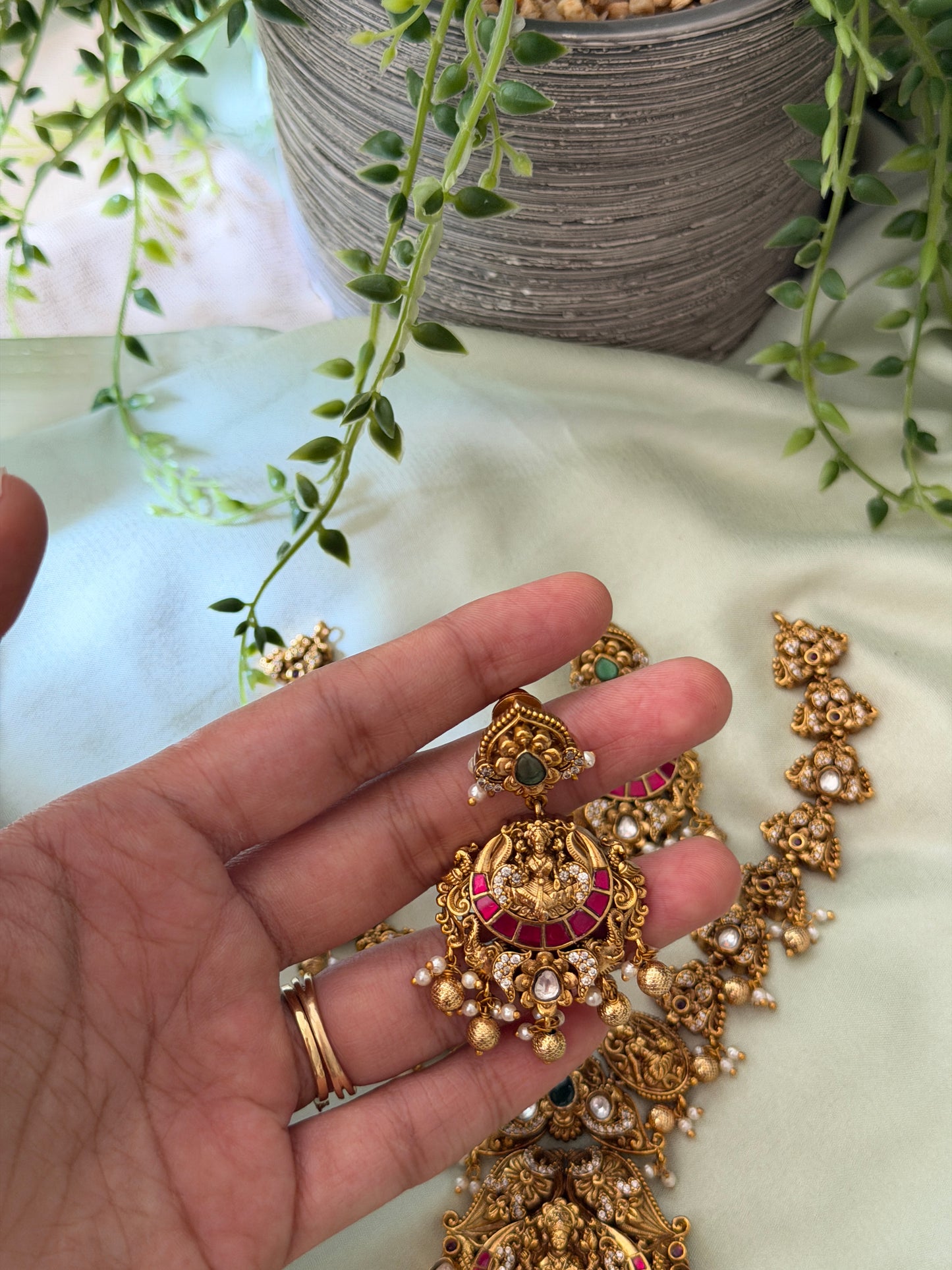 Medha Gold Replica Necklace Set