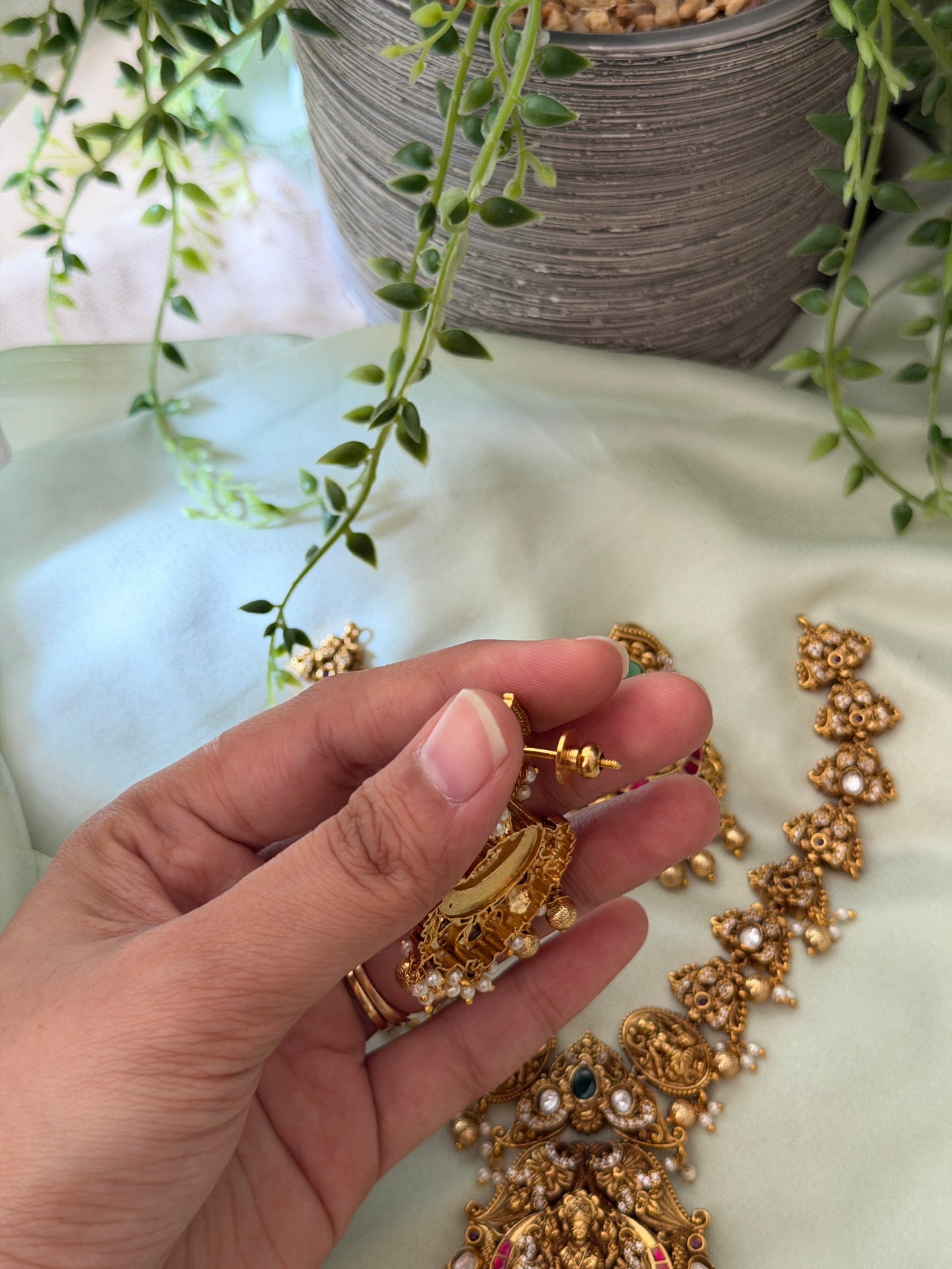 Medha Gold Replica Necklace Set