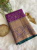 Cadbury Purple Pure Kanchi Saree
