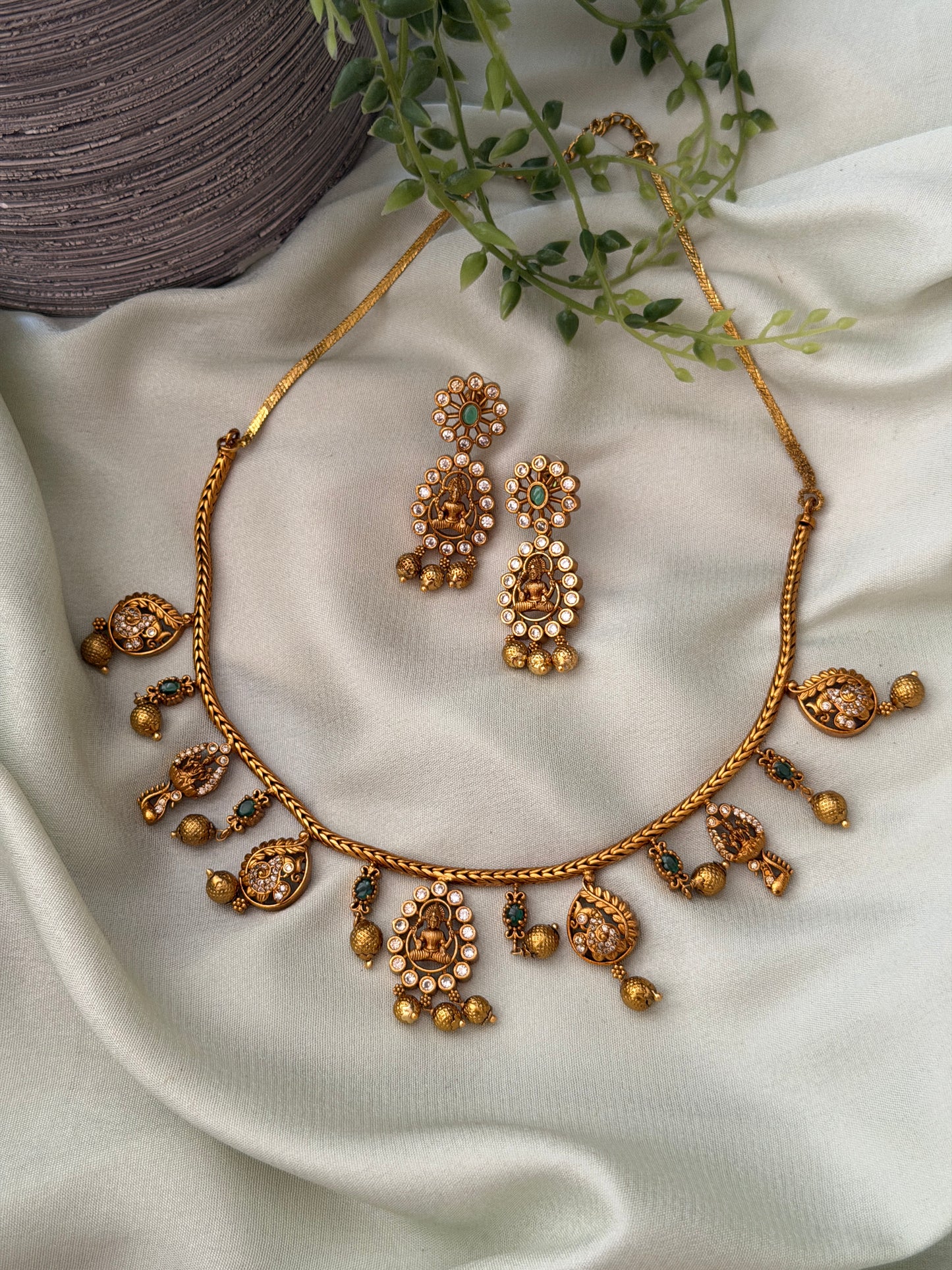 Latha Lakshmi Antique Necklace