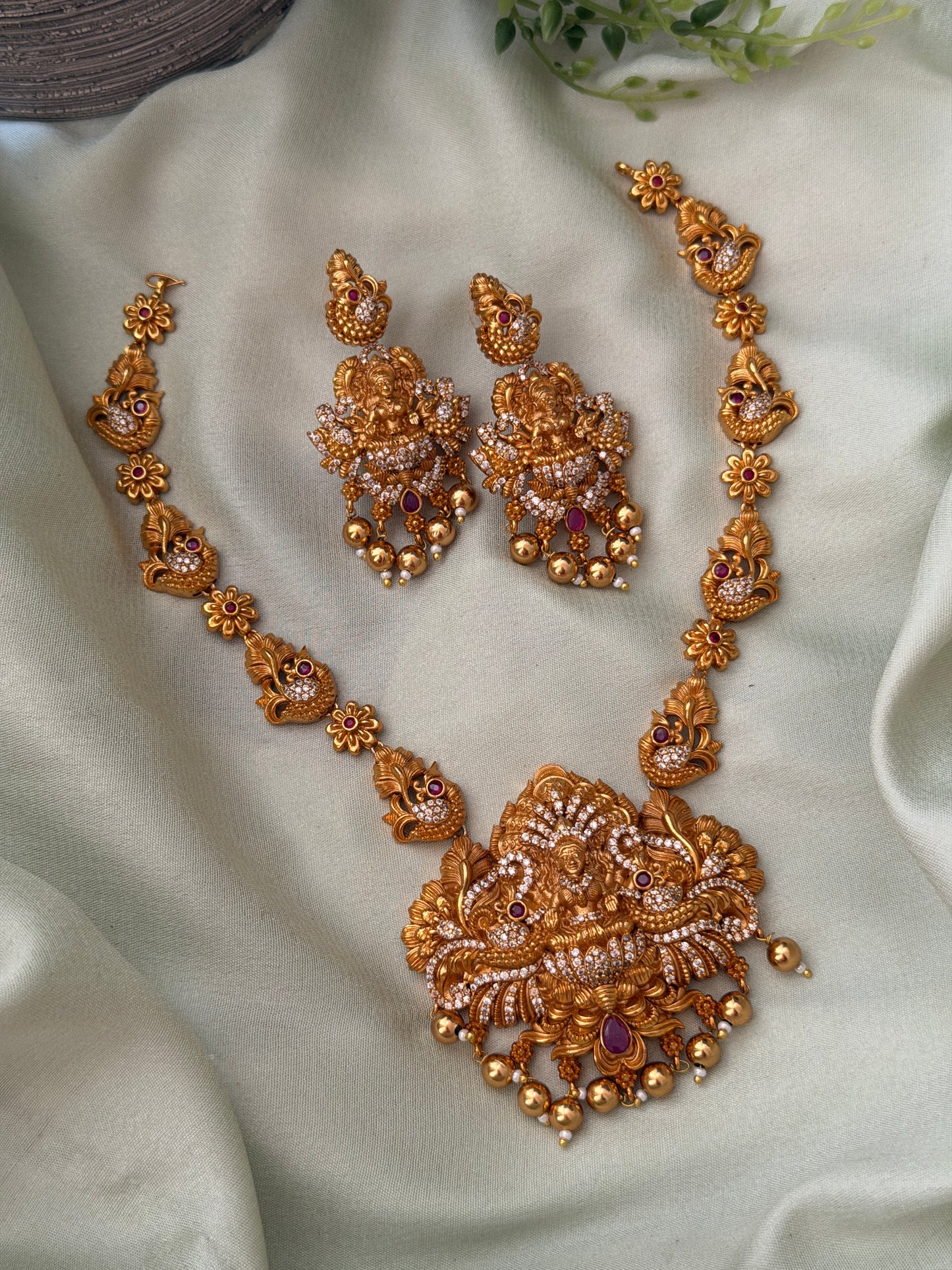 Malagha Gold Long Necklace