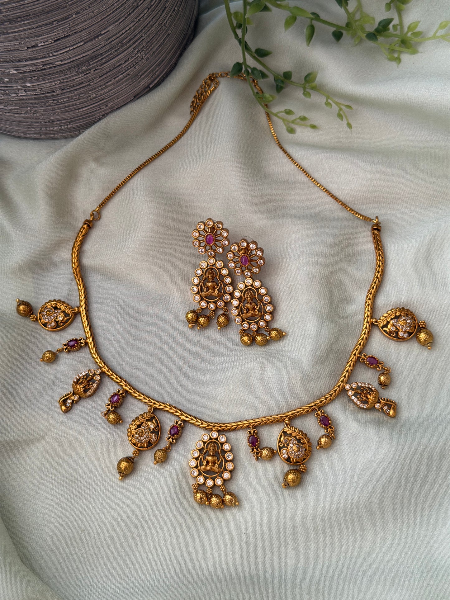 Latha Lakshmi Antique Necklace