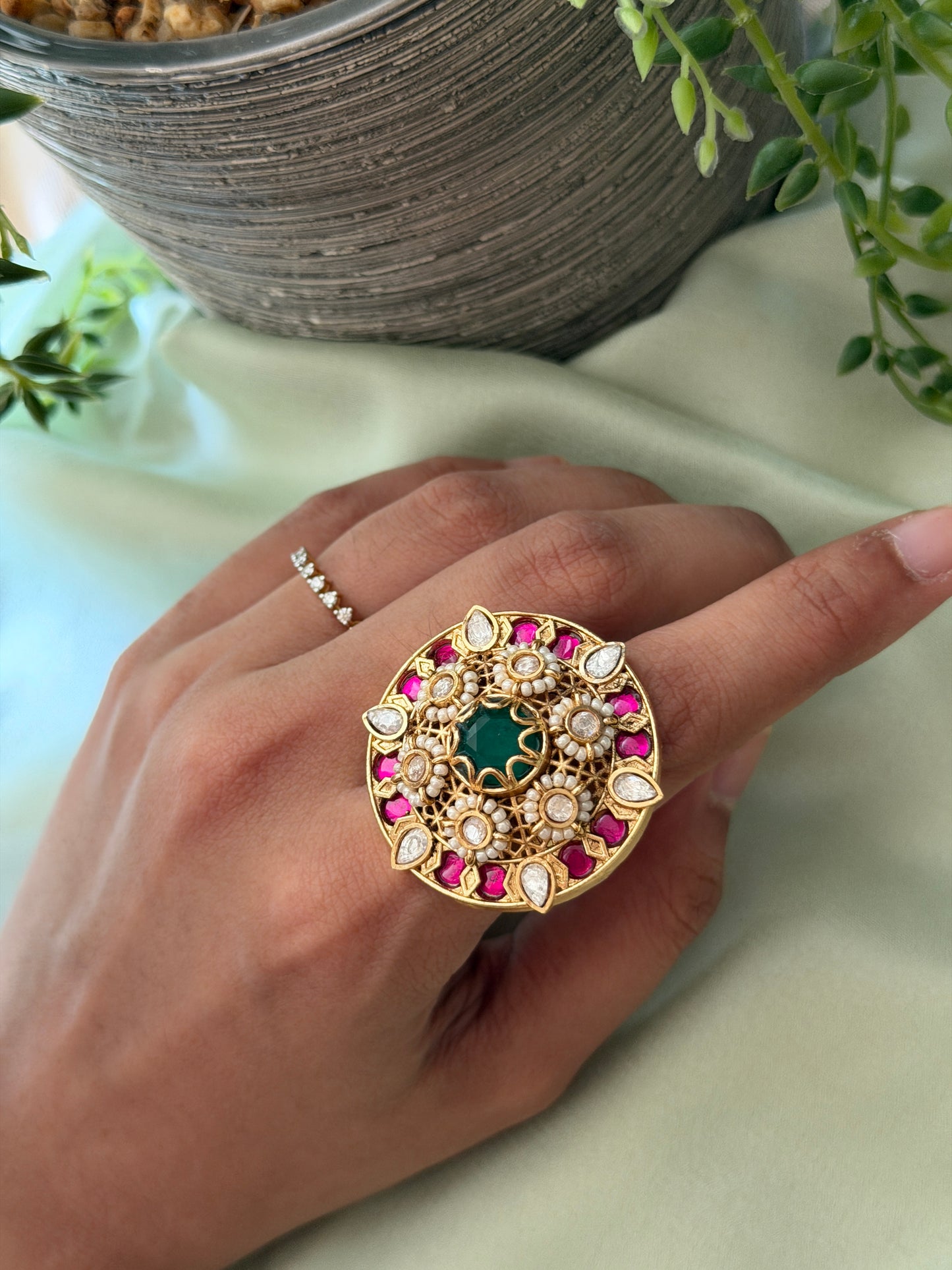 Jadau Chakra Rings