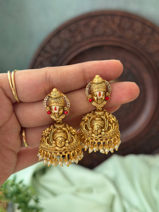 Venkateshwara Gold Jhumkas